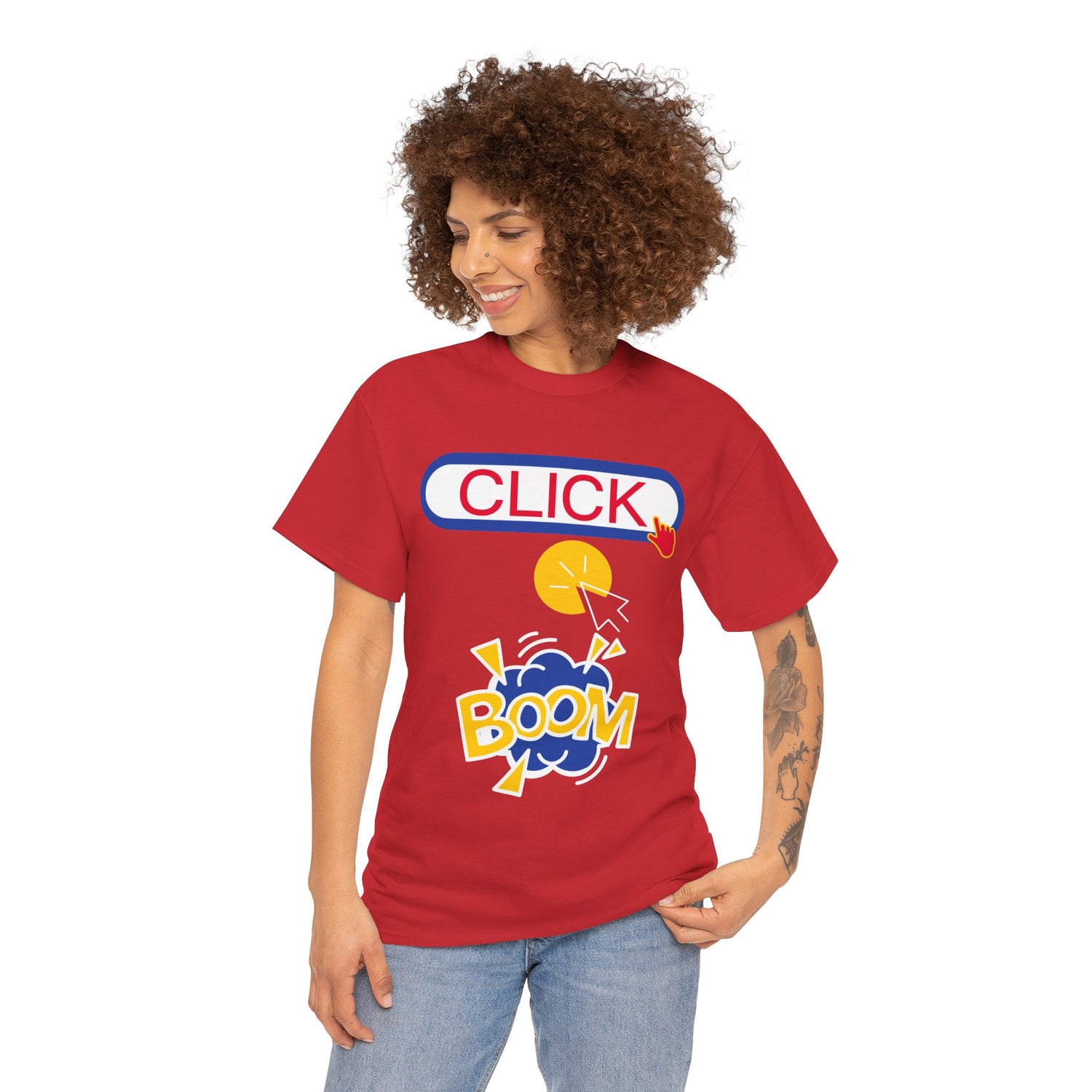 Click Click Boom Heavyweight Unisex Tee
