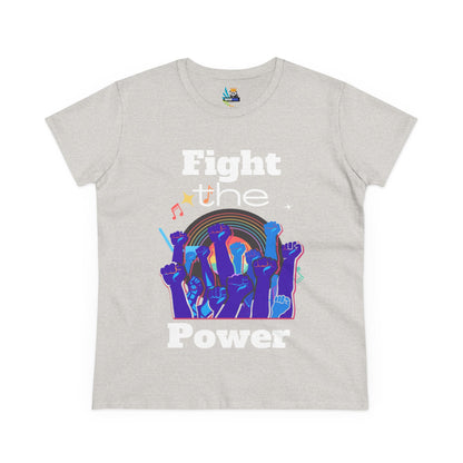 T-Shirt - Fight the Power Hands Raised High Graphic Women&