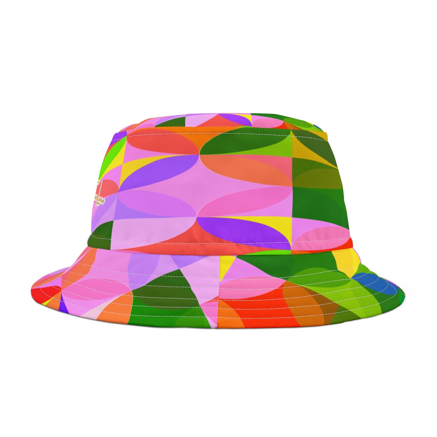 Trefoil in Rainbow Geo Vibrant Bucket Hat