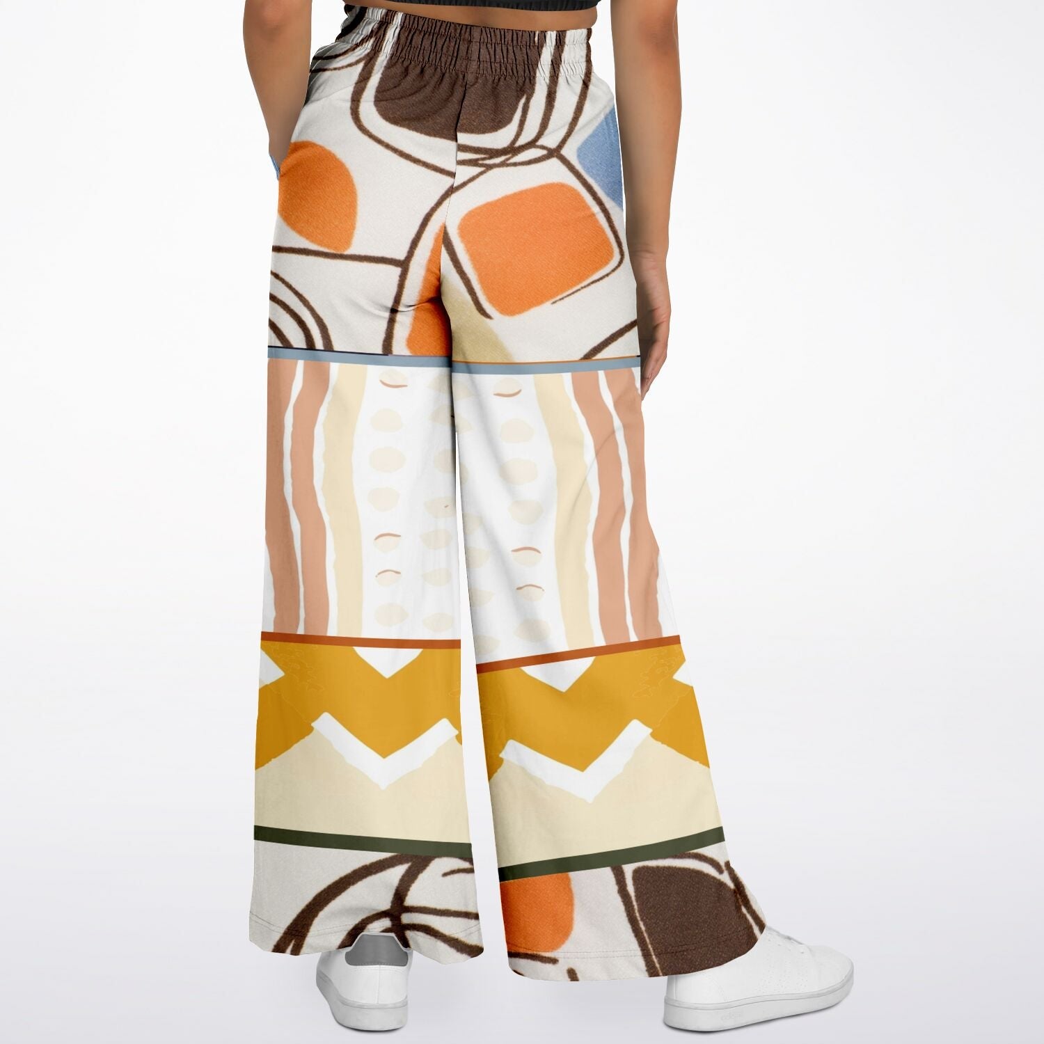 Concrete Jungle Eco-Poly Abstract Eco-Poly Geo Wide Leg Pants