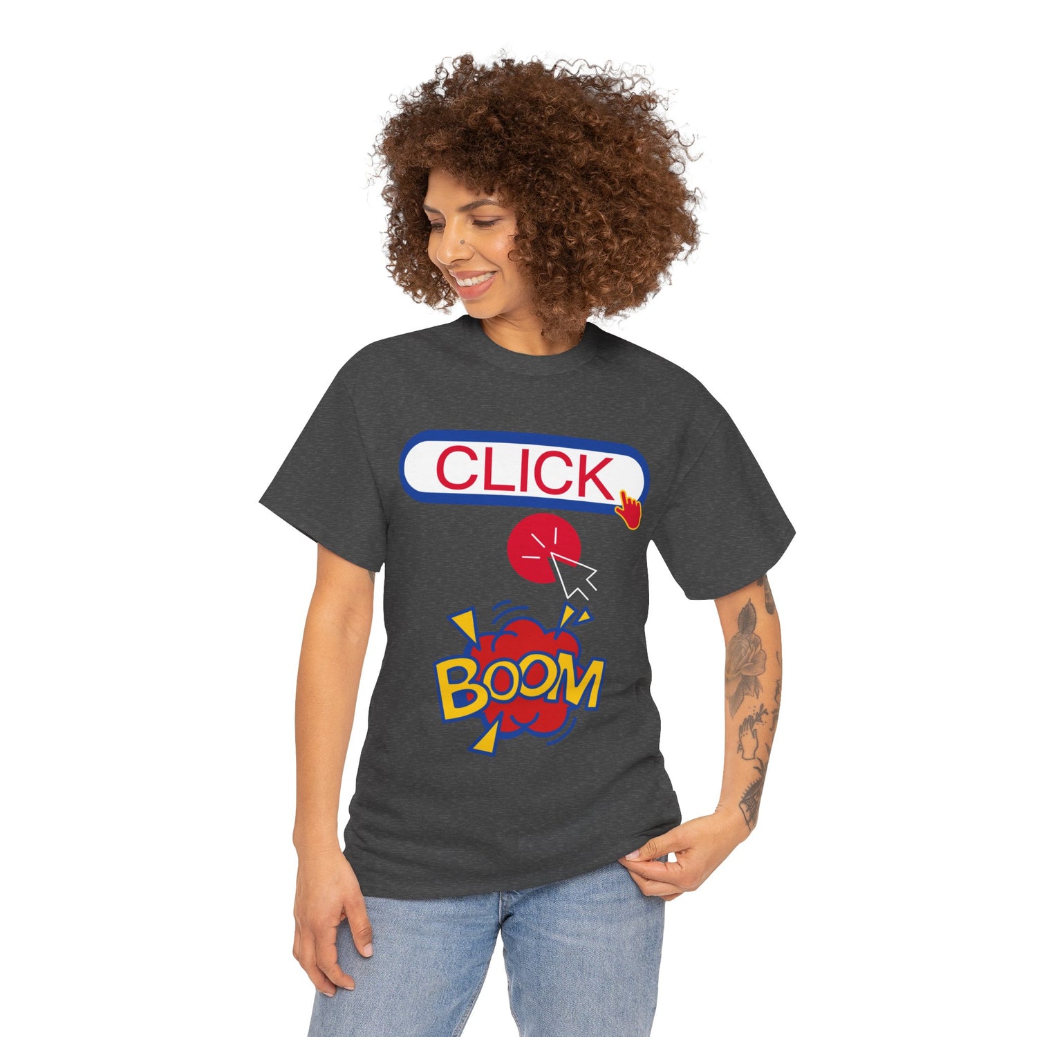 Click Click Boom Heavyweight Unisex Tee