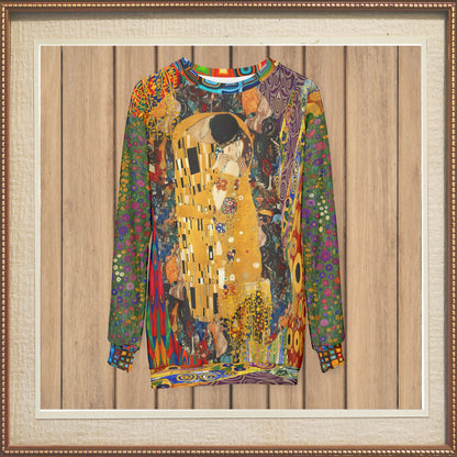 Give Me a Kiss Art Deco Print Unisex Sweatshirt (Gold Label)