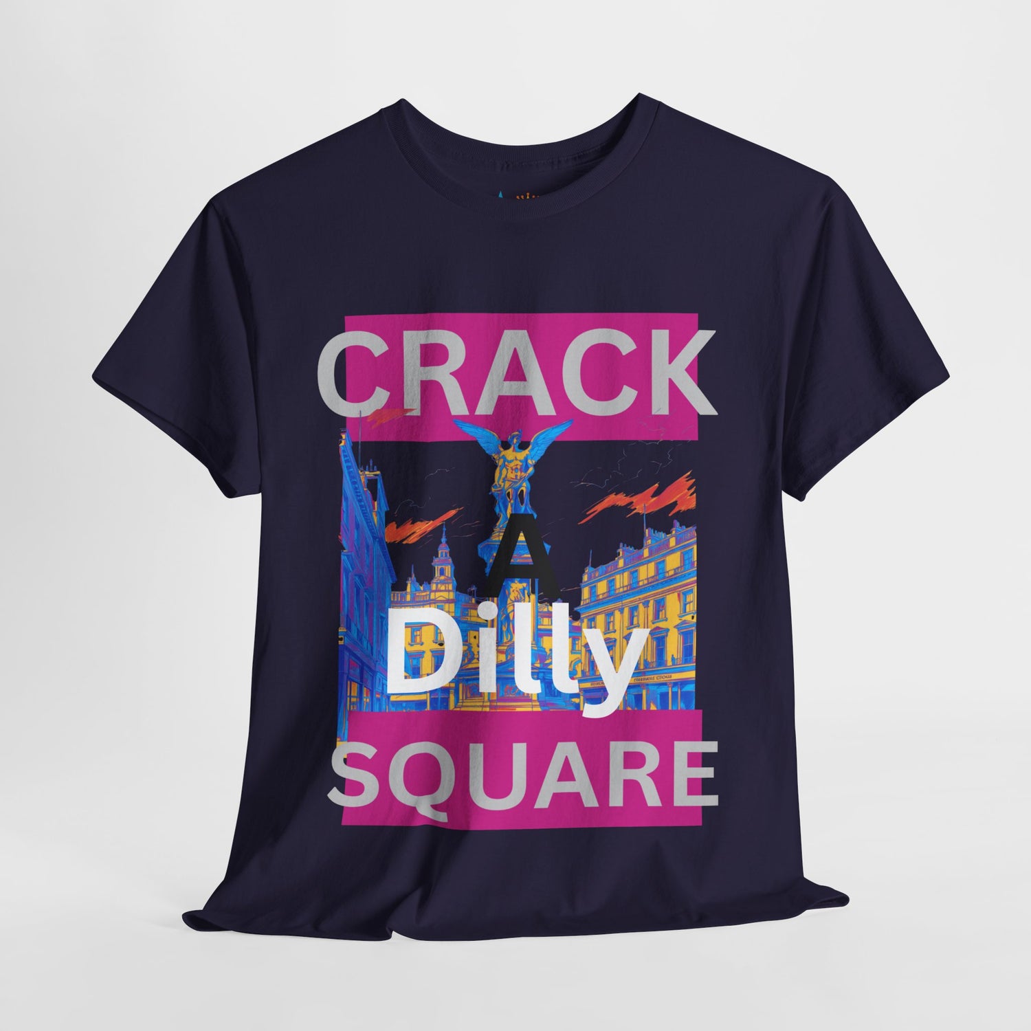 Crack-a-Dilly Square London United Kingdom Funny Heavyweight Tee