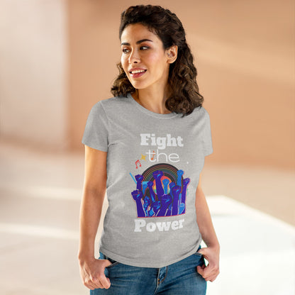 T-Shirt - Fight the Power Hands Raised High Graphic Women&