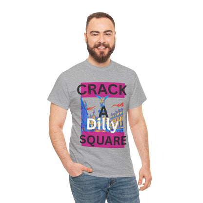 Crack-a-Dilly Square London United Kingdom Funny Heavyweight Tee
