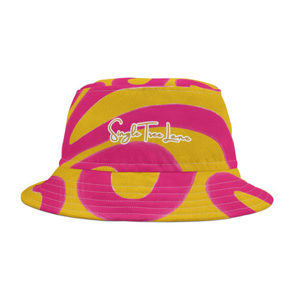 The Squiggly Wiggly Tie-Dye Vibrant Bucket Hat