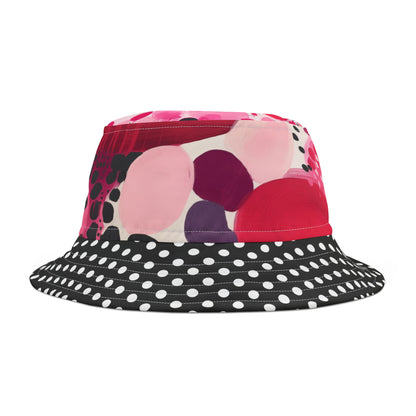 My Surprise in Abstract Polka Dot Vibrant Bucket Hat