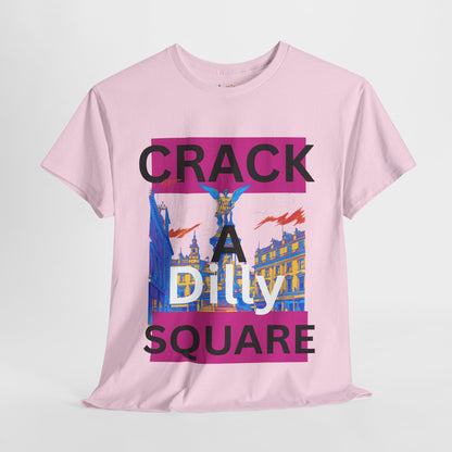 Crack-a-Dilly Square London United Kingdom Funny Heavyweight Tee
