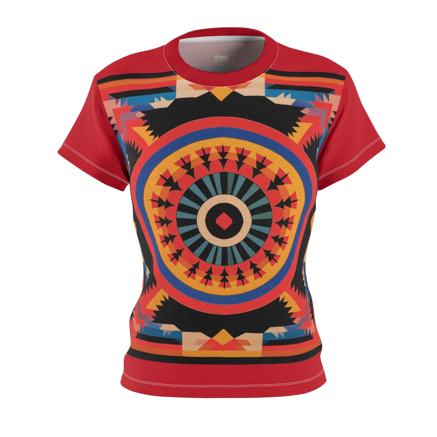 Navajo Sunset Blanket in Red AOP Women&