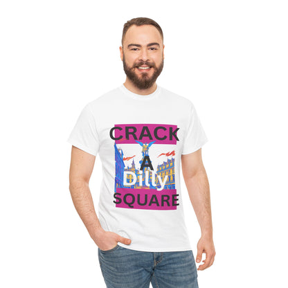 Crack-a-Dilly Square London United Kingdom Funny Heavyweight Tee