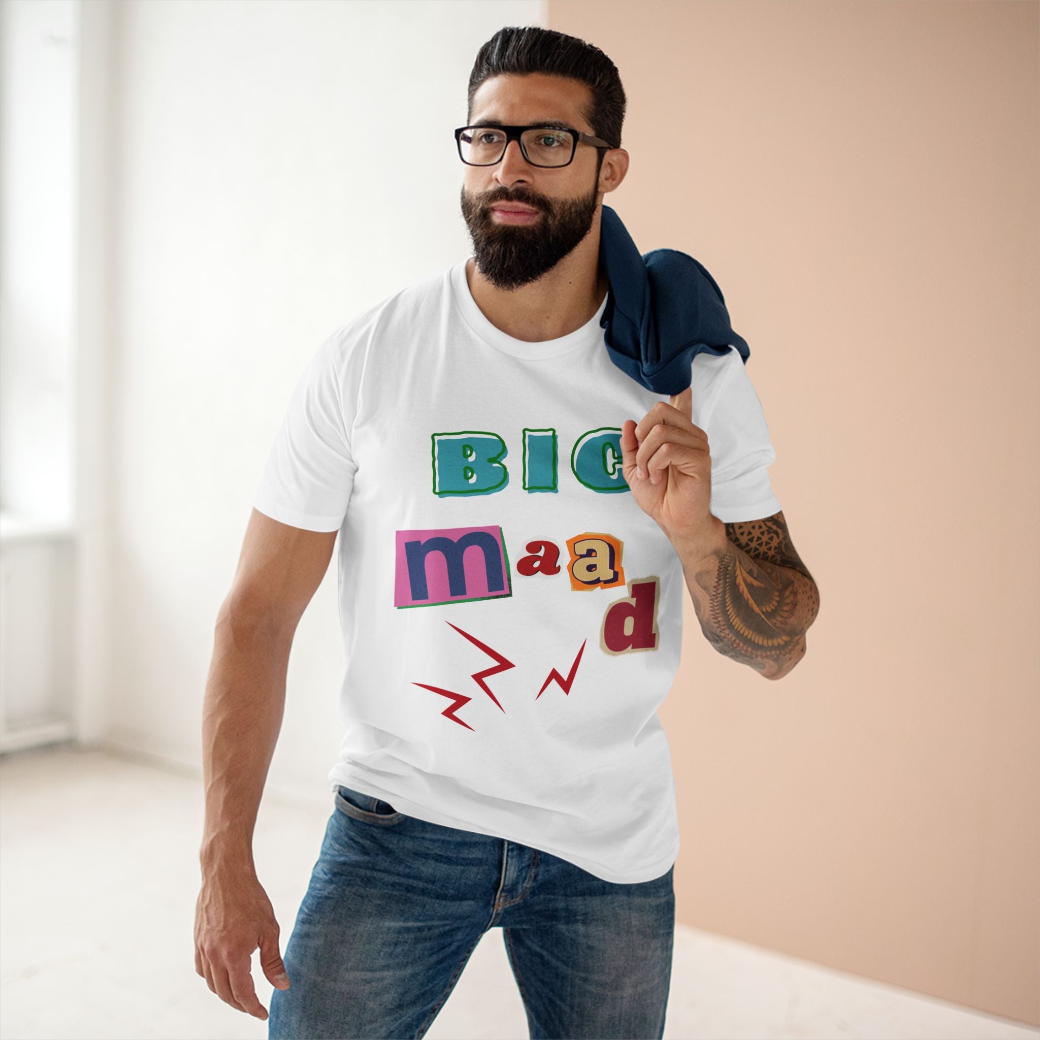 Big Maad Adult Staple Tee - Fun Graphic T-Shirt for Casual Wear