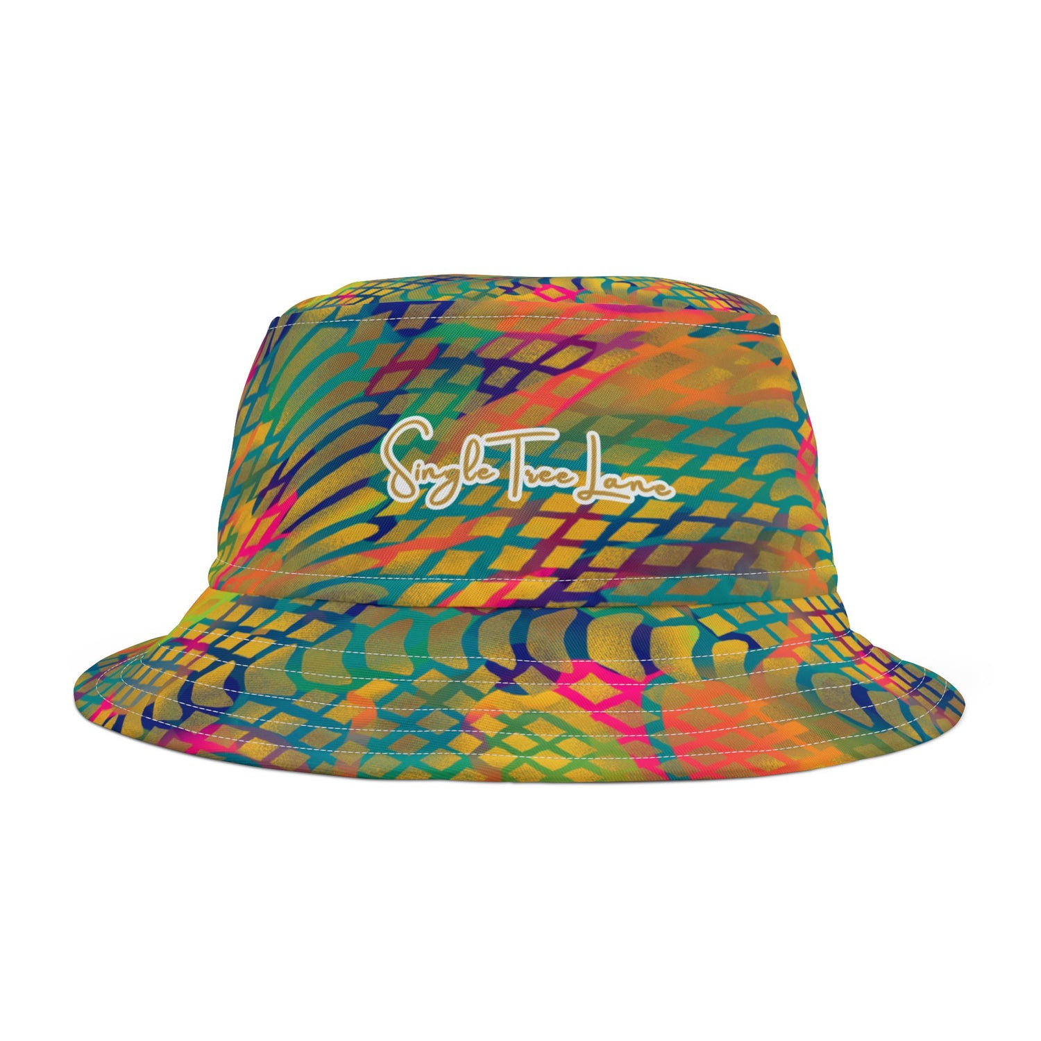 Snakeskin in Rainbow Tie-dye Vibrant Bucket Hat