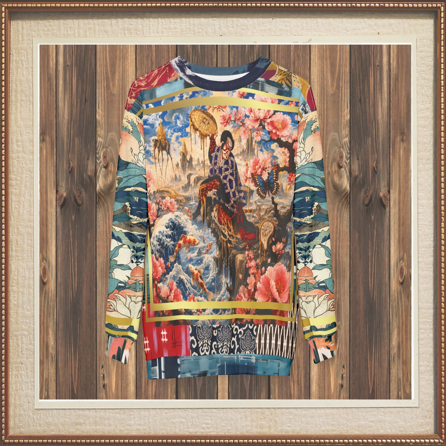 Kabuki in Golden Seascape Unisex Sweatshirt (Gold Label)