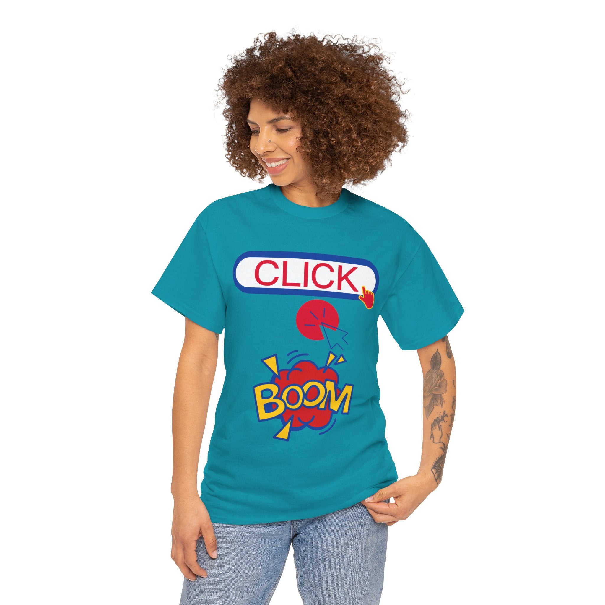 Click Click Boom Heavyweight Unisex Tee