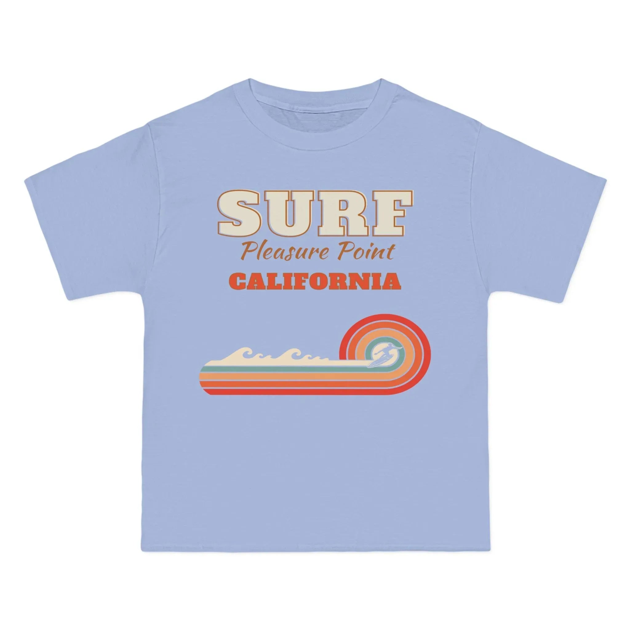 Surf Pleasure Point Vintage Rainbow Stripe Heavyweight Tee