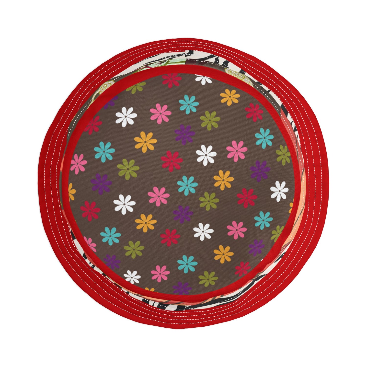 Partridge in a Pear Tree Hippie Floral Vibrant Bucket Hat