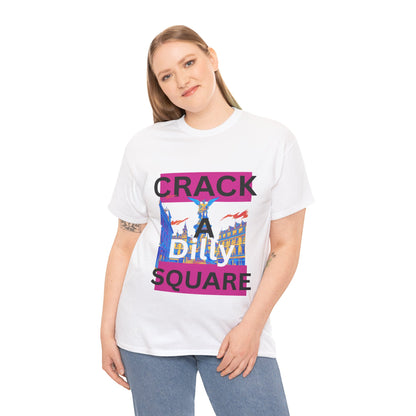 Crack-a-Dilly Square London United Kingdom Funny Heavyweight Tee