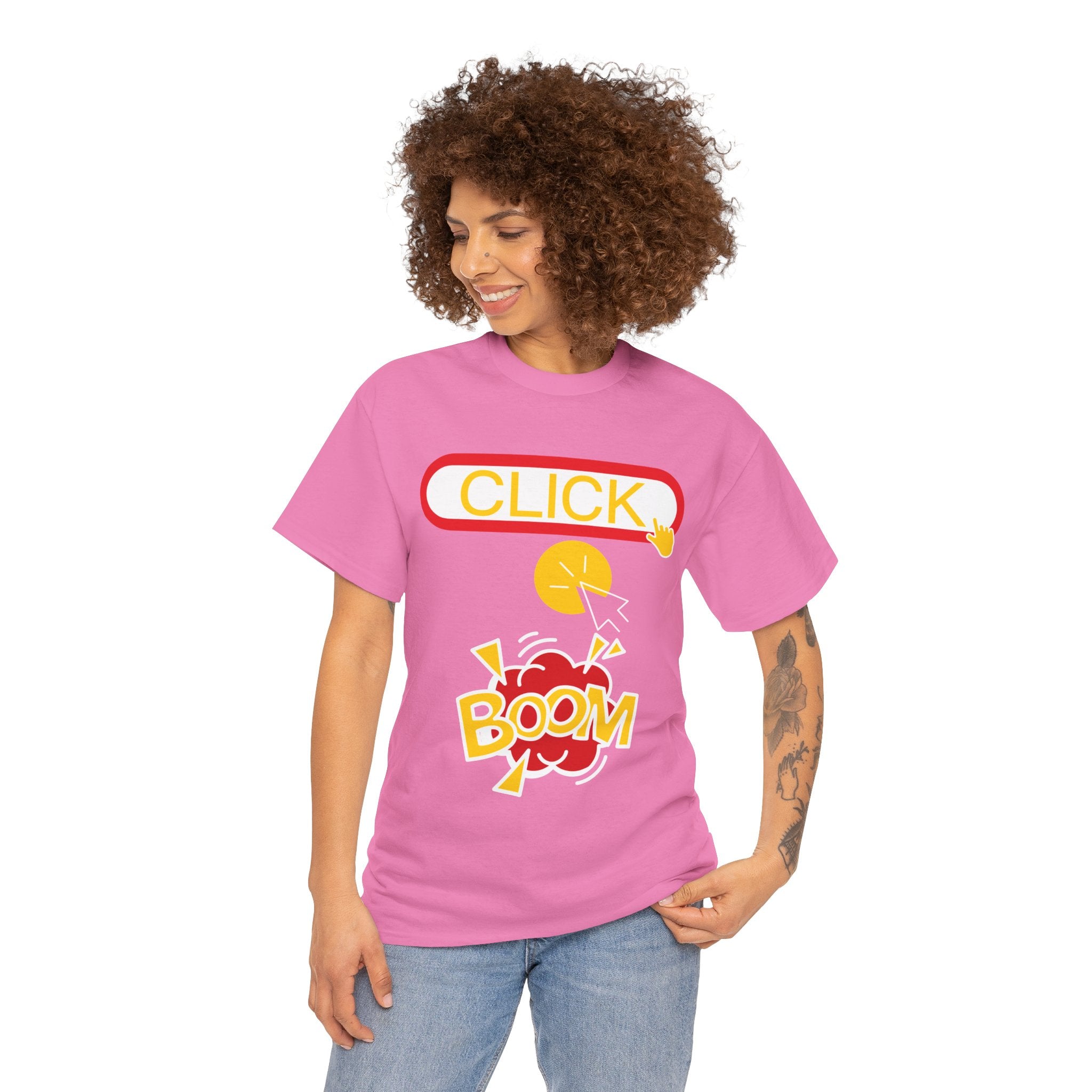Click Click Boom Heavyweight Unisex Tee