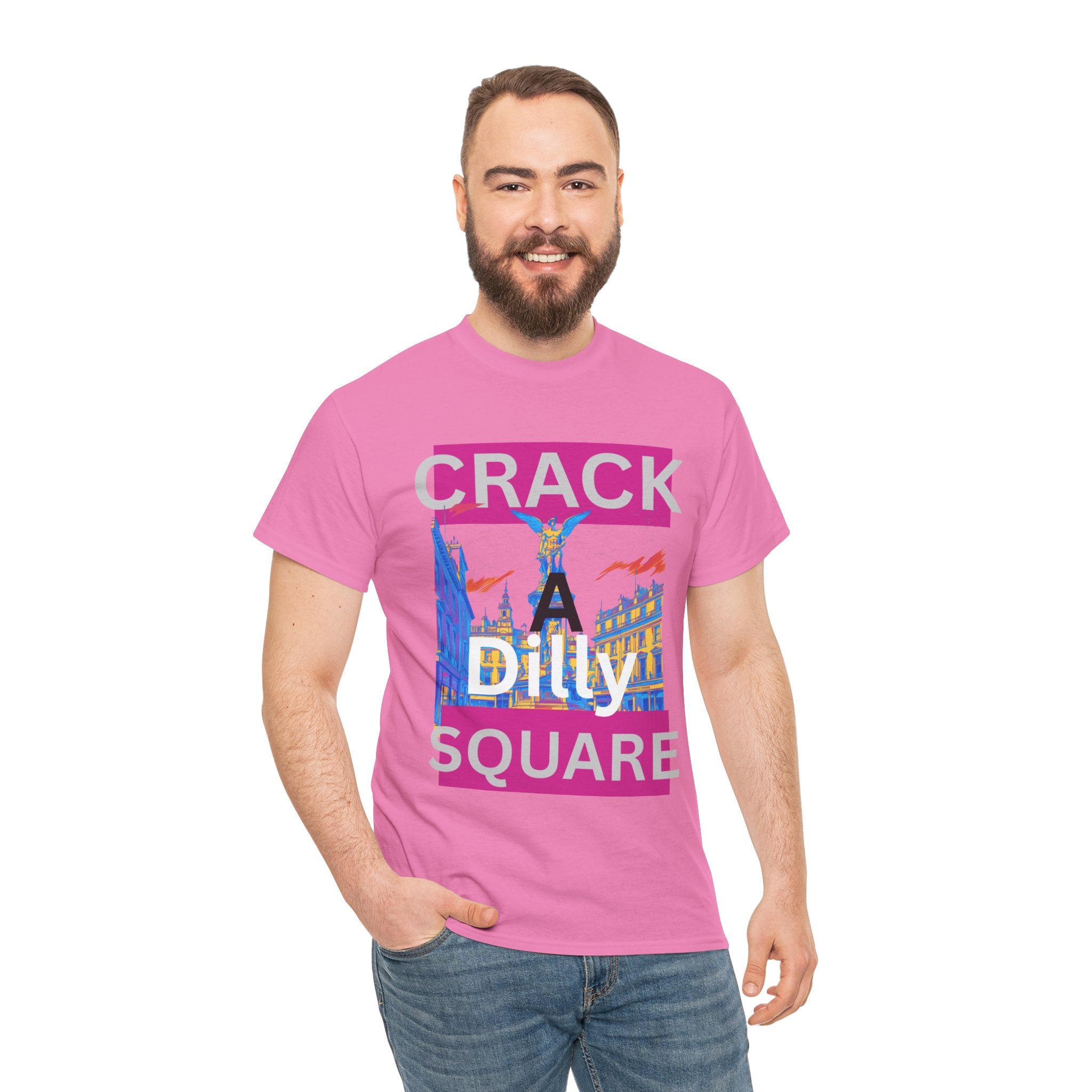 Crack-a-Dilly Square London United Kingdom Funny Heavyweight Tee