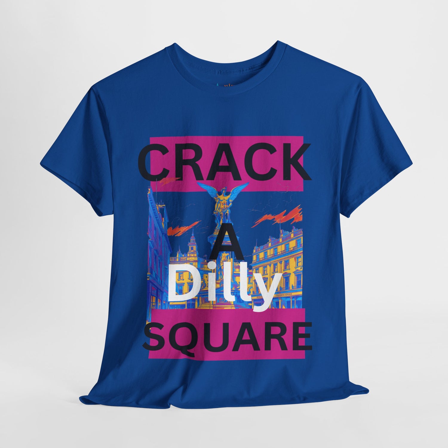 Crack-a-Dilly Square London United Kingdom Funny Heavyweight Tee