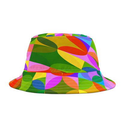 Trefoil in Rainbow Geo Vibrant Bucket Hat