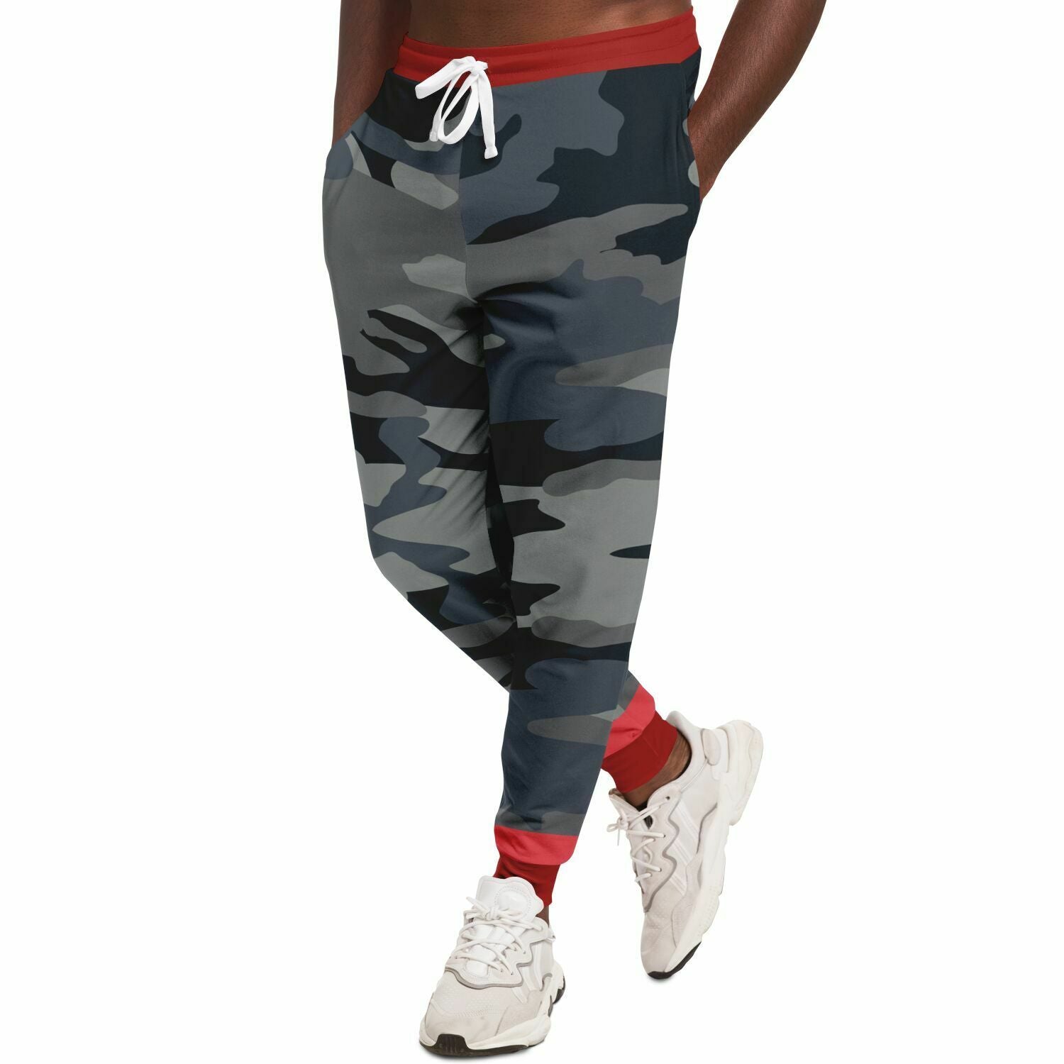 Black Dusk on Fire Eco-Poly Camo Unisex Joggers