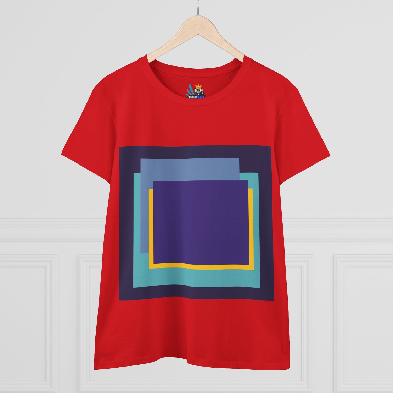 My Life in Purple Squares Cubed Contemporary Art Design Women&