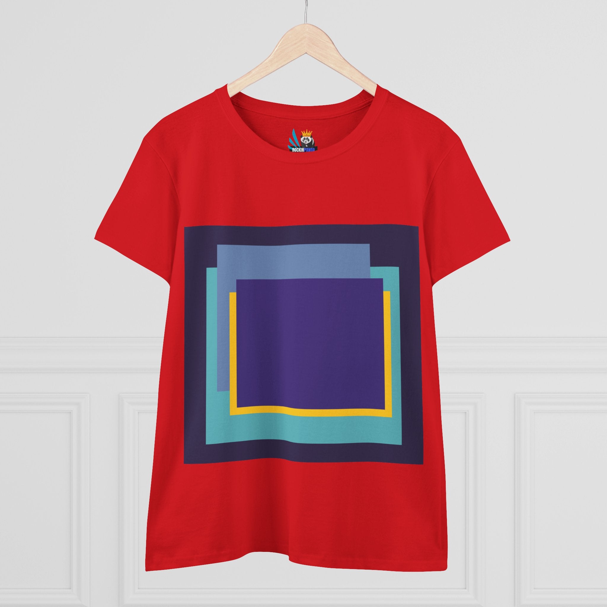 My Life in Purple Squares Cubed Contemporary Art Design Women&