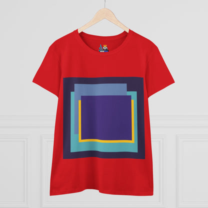 My Life in Purple Squares Cubed Contemporary Art Design Women&