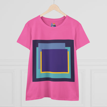 My Life in Purple Squares Cubed Contemporary Art Design Women&