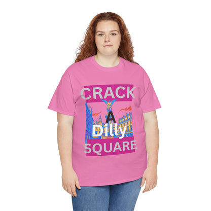 Crack-a-Dilly Square London United Kingdom Funny Heavyweight Tee