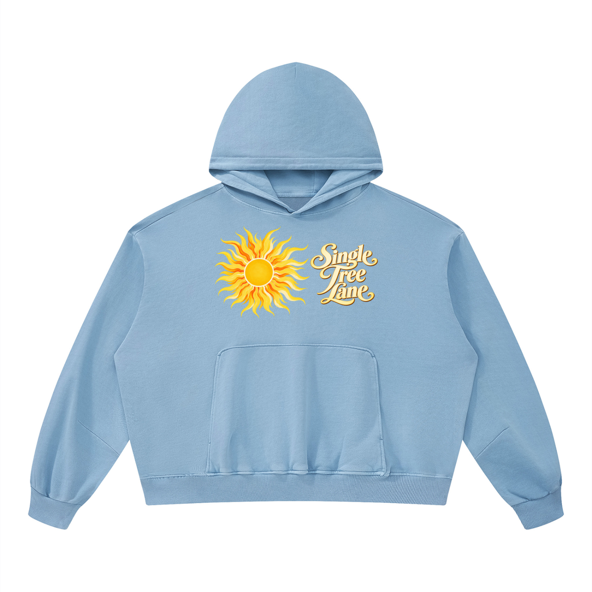 French Riviera Unisex Boxy Vintage Washed Hoodie