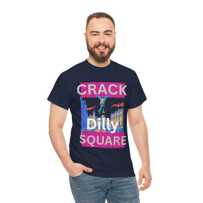 Crack-a-Dilly Square London United Kingdom Funny Heavyweight Tee