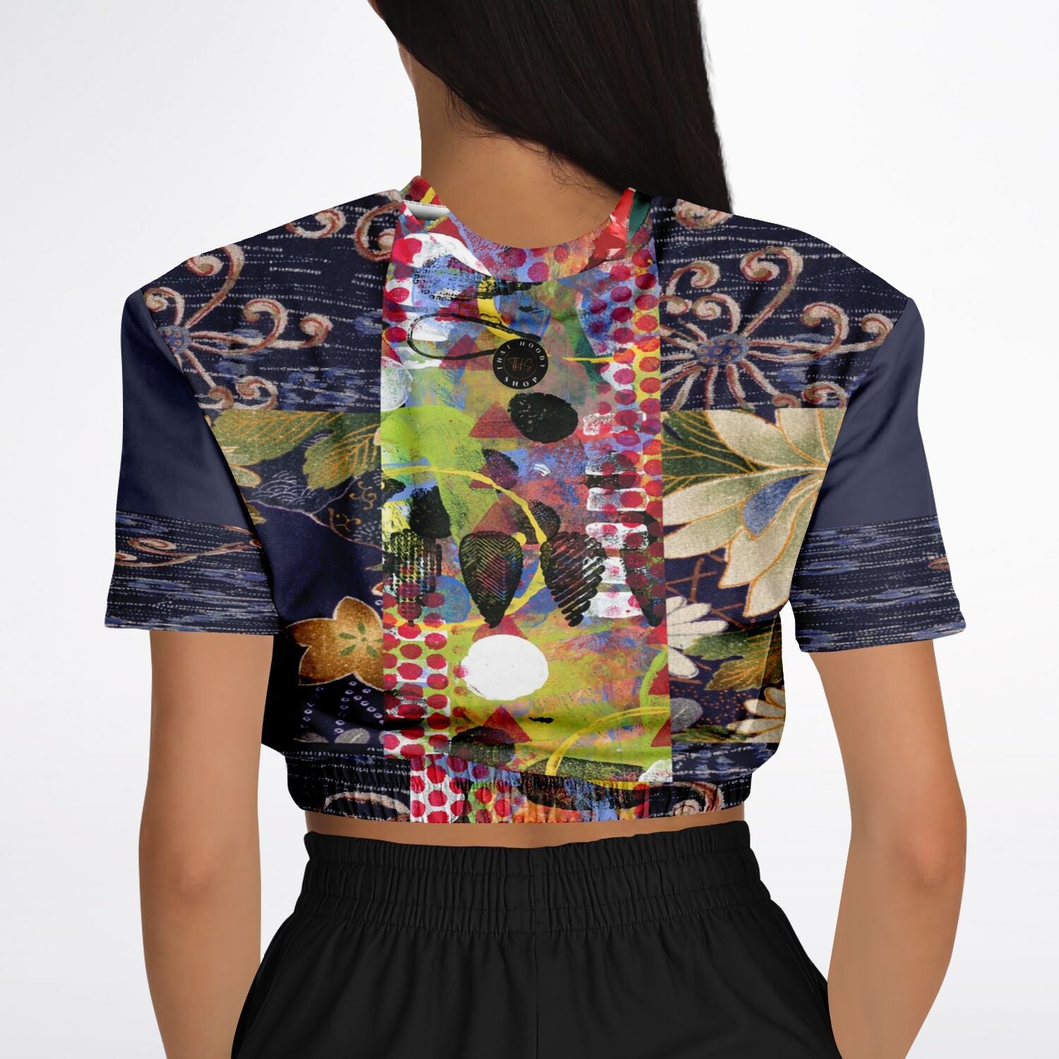 Empress Kanako Eco-Poly Short Sleeve Cropped Pullover