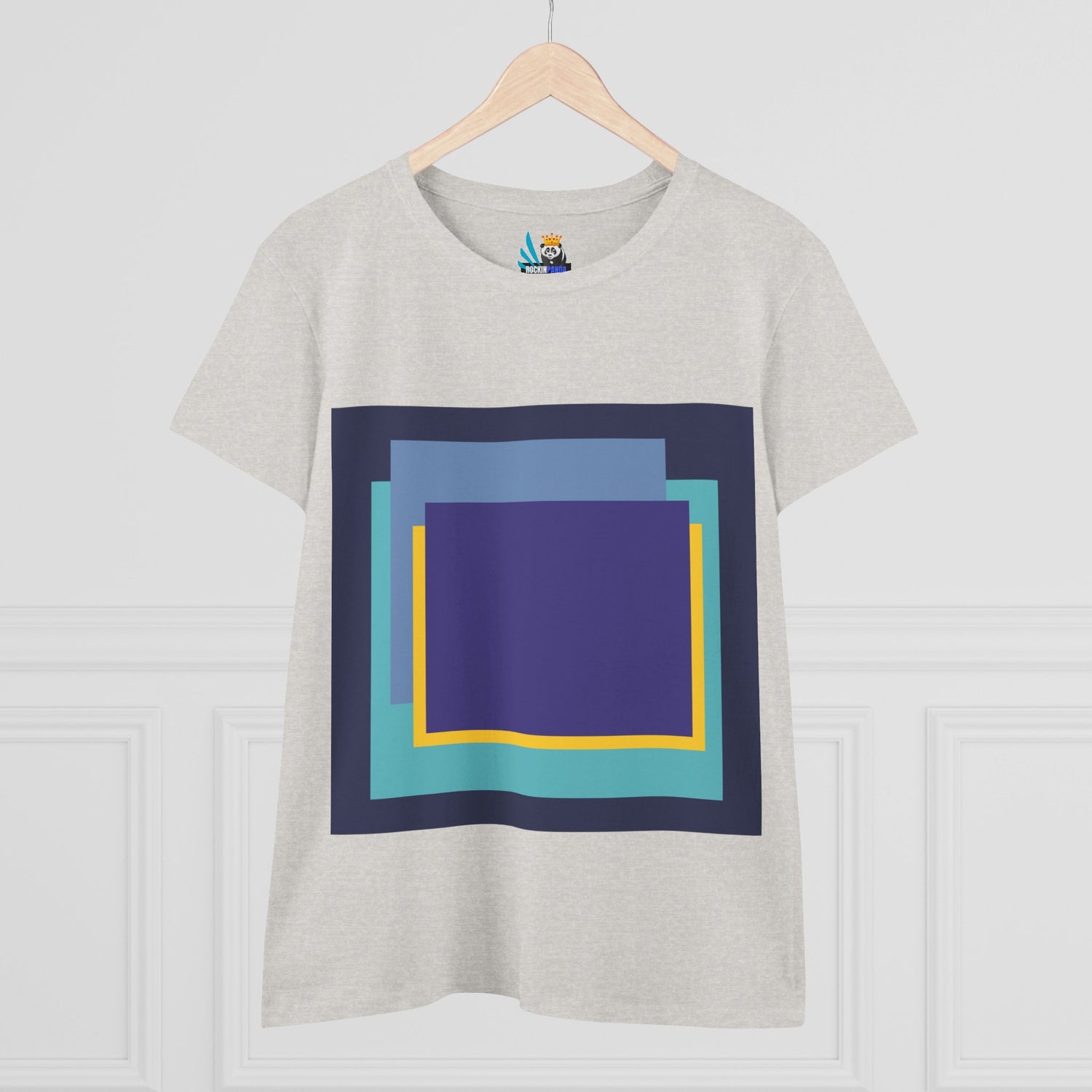 My Life in Purple Squares Cubed Contemporary Art Design Women&