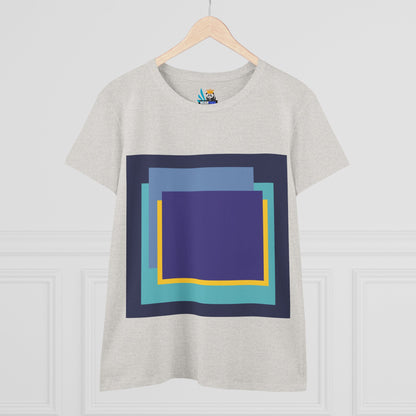 My Life in Purple Squares Cubed Contemporary Art Design Women&