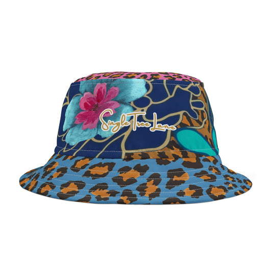 Wild Bloom Leopard Luxe Vibrant Bucket Hat