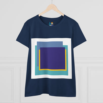 My Life in Purple Squares Cubed Contemporary Art Design Women&