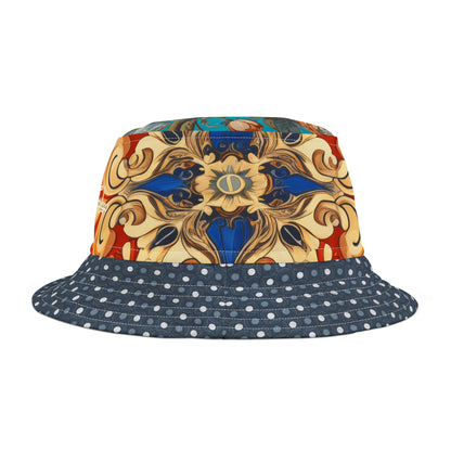 Foulard Rose Reverie Polka Vibrant Bucket Hat