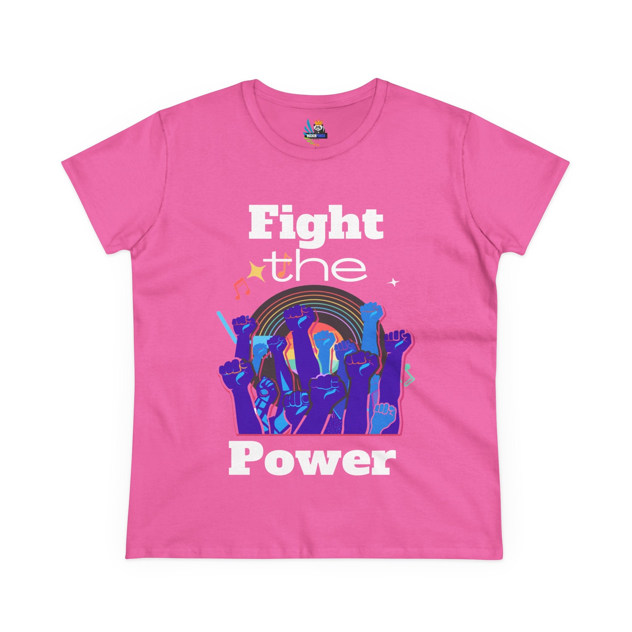 T-Shirt - Fight the Power Hands Raised High Graphic Women&
