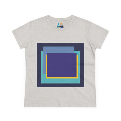 My Life in Purple Squares Cubed Contemporary Art Design Women&