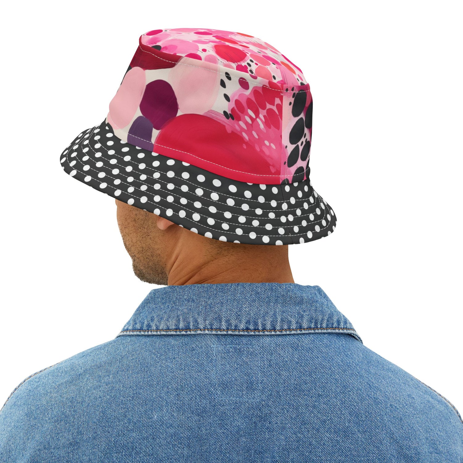 My Surprise in Abstract Polka Dot Vibrant Bucket Hat