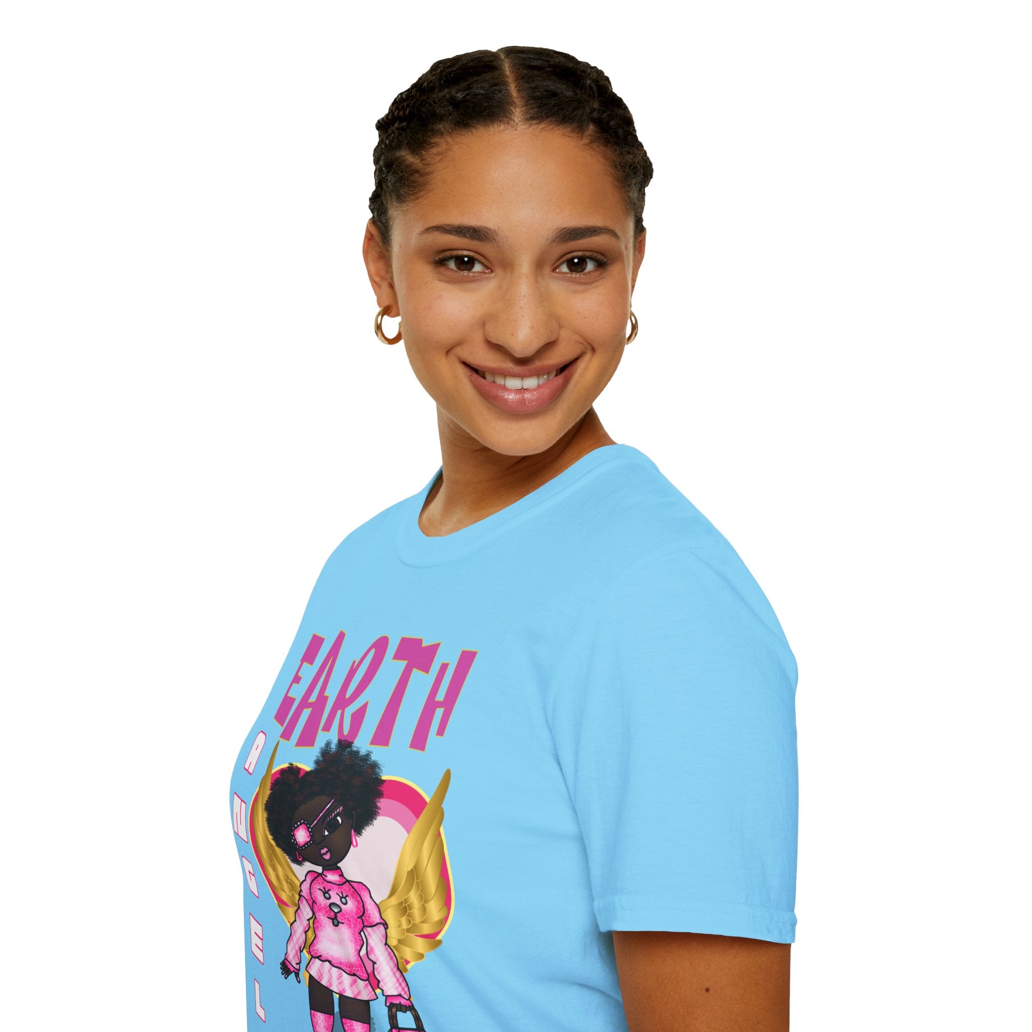 Earth Angel Natural Hair Unisex Softstyle T-Shirt
