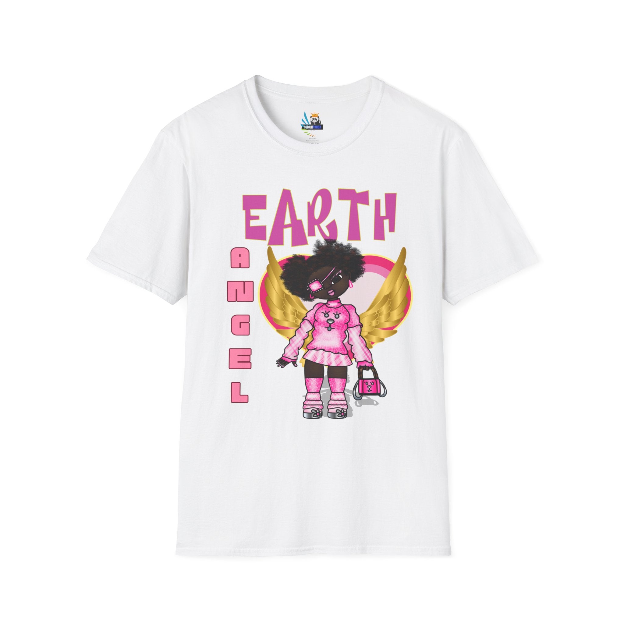 Earth Angel Natural Hair Unisex Softstyle T-Shirt