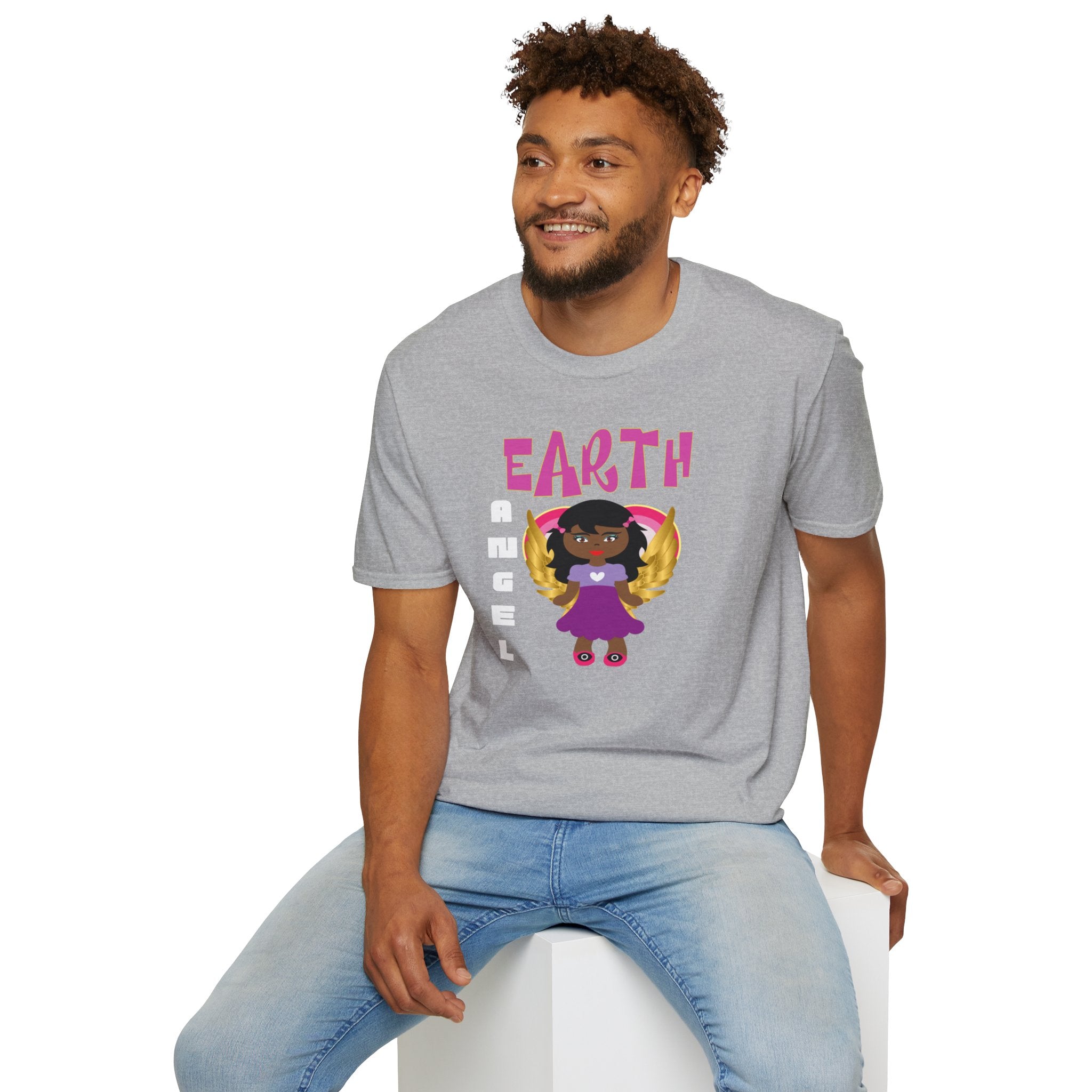 Earth Angel Black Girl Magic Unisex Softstyle T-Shirt
