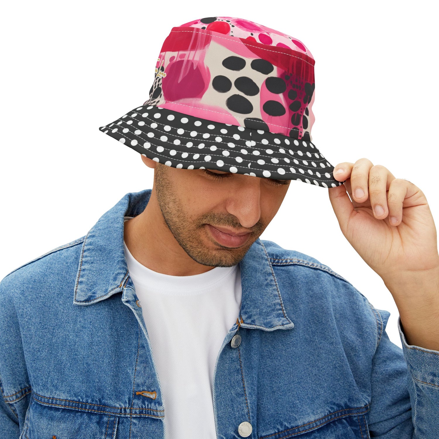 My Surprise in Abstract Polka Dot Vibrant Bucket Hat