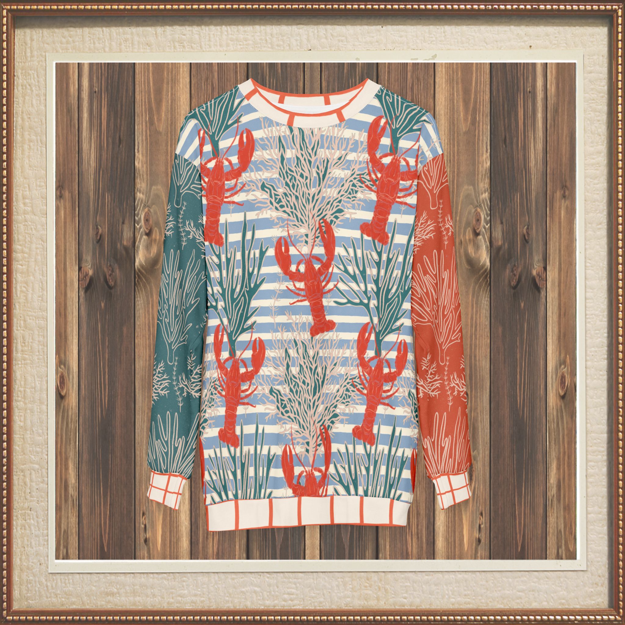 Rock Lobster Undersea Garden Unisex Sweatshirt (Gold Label)