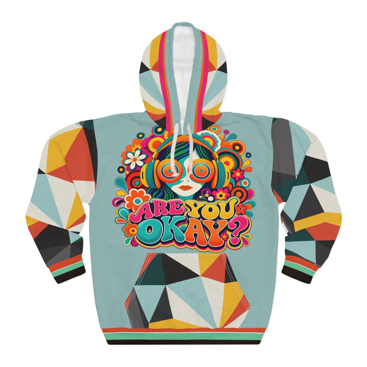 Are You Okay - Beatnik Girl Edition Unisex Pullover Hoodie (Gold Label)