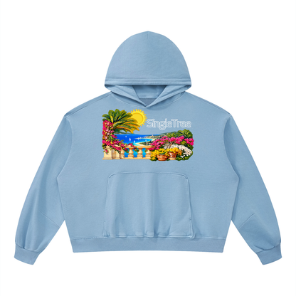 Vacances en Provence Unisex Boxy Vintage Washed Hoodie