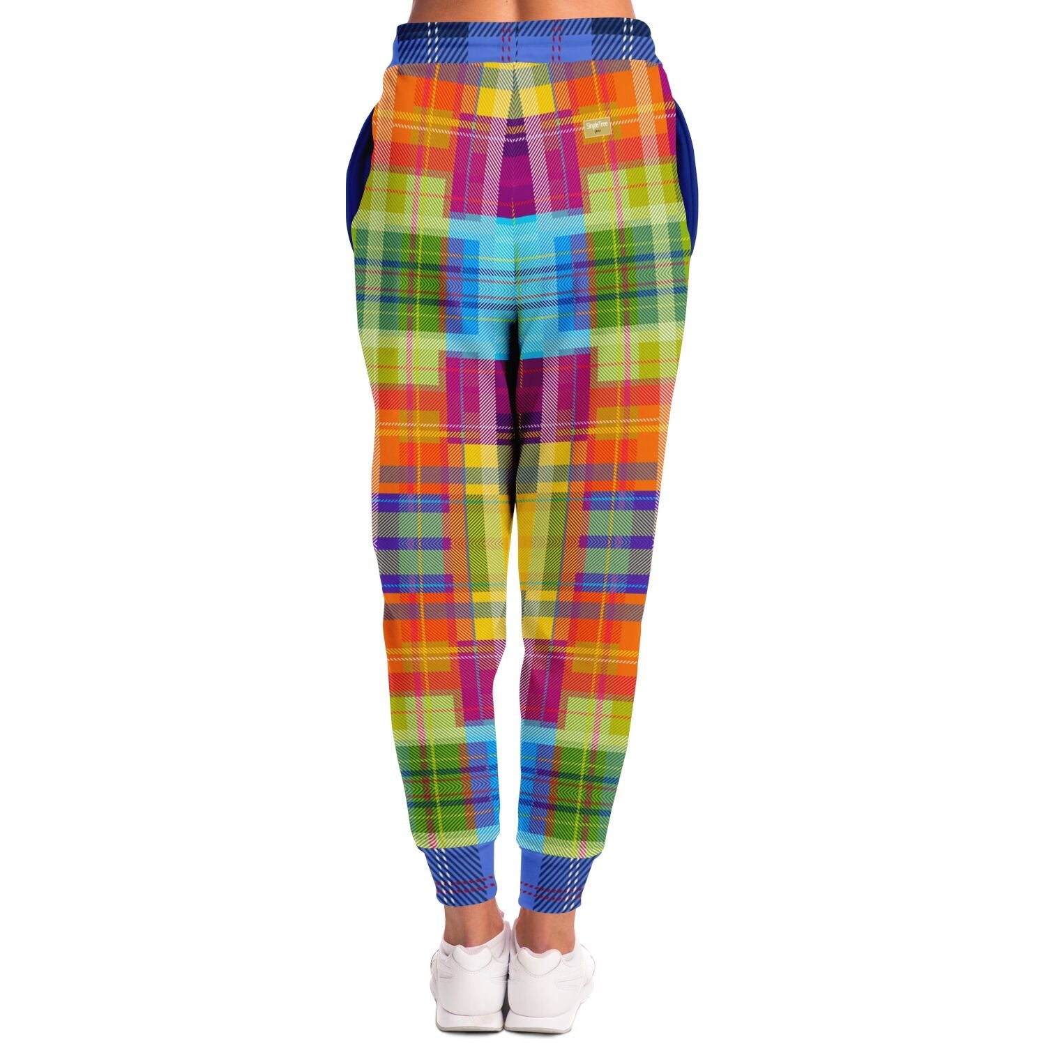 Creole Queen Bright Madras Plaid Eco-Poly Unisex Joggers